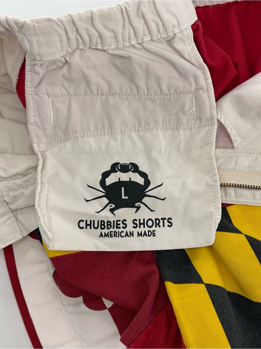 Chubbies 5" Shorts Maryland Flag Size Large - Picture 9 of 10